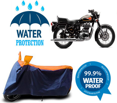 Mdstar Waterproof Two Wheeler Cover for Royal Enfield(Bullet Electra Twinspark, Multicolor)