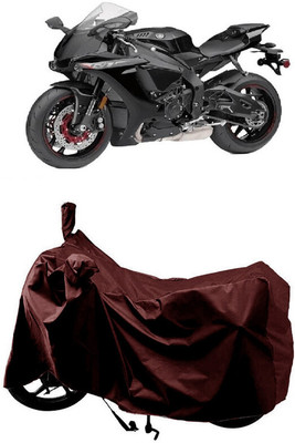 SUGASHRI Waterproof Two Wheeler Cover for Yamaha(YZF-R1, Maroon)