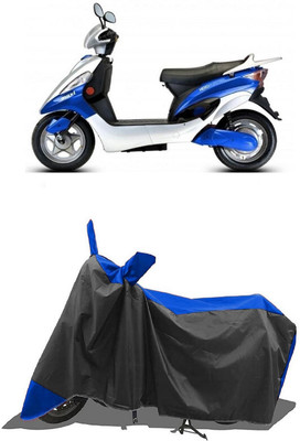 SUGASHRI Waterproof Two Wheeler Cover for Hero Electric(Electric Maxi, Blue, Black)