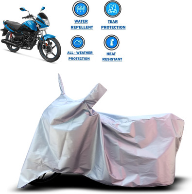 CODOKI Two Wheeler Cover for Hero(MotoCorp Splendor iSmart, Silver)