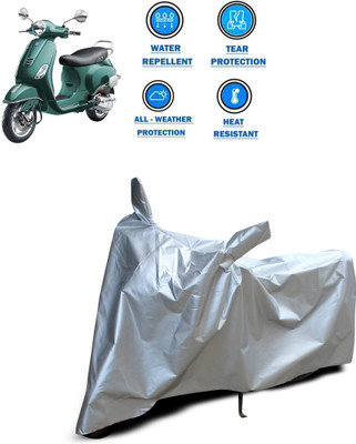 PAGORA Two Wheeler Cover for Piaggio(Vespa VXL 150, Silver)