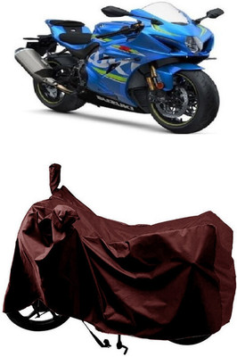 SUGASHRI Waterproof Two Wheeler Cover for Suzuki(GSX R1000, Maroon)