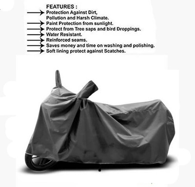 MMSSTAR Two Wheeler Cover for Hero(HF Deluxe, Grey)