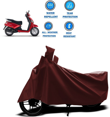 CODOKI Waterproof Two Wheeler Cover for Mahindra(Gusto, Maroon)