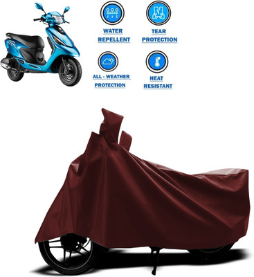 PAGORA Waterproof Two Wheeler Cover for TVS(Scooty Zest 110, Maroon)