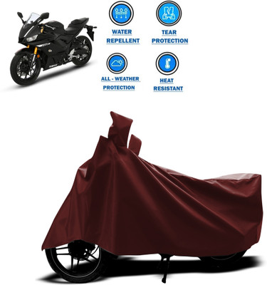 CODOKI Waterproof Two Wheeler Cover for Yamaha(YZF-R1, Maroon)