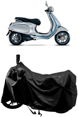 SUGASHRI Waterproof Two Wheeler Cover for Vespa(Piaggio Elettrica, Black)