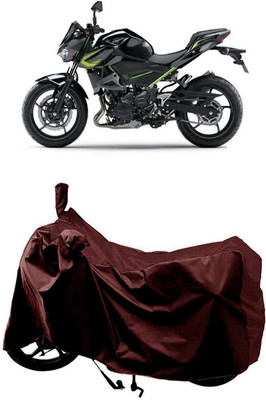 SUGASHRI Waterproof Two Wheeler Cover for Kawasaki(Z400, Maroon)
