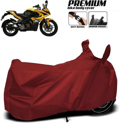 SK AUTO Waterproof Two Wheeler Cover for Hero, Honda, Bajaj, TVS, Suzuki(Maroon)