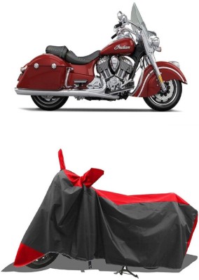 SUGASHRI Waterproof Two Wheeler Cover for Indian(Springfield, Red, Black)