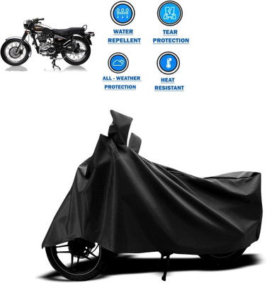 CODOKI Two Wheeler Cover for Royal Enfield(Electra 4S, Black)