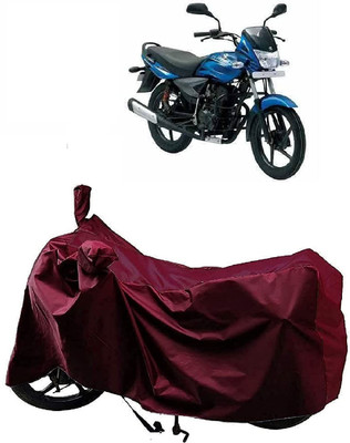 SK AUTO Waterproof Two Wheeler Cover for Bajaj(Platina 125, Maroon)