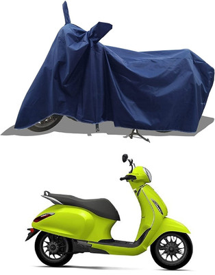 SK AUTO Two Wheeler Cover for Bajaj(Urbanite Chetak BS6, Blue)