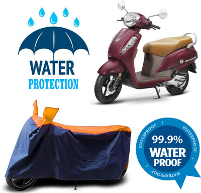 Mdstar Waterproof Two Wheeler Cover for Suzuki(Access SE, Multicolor)