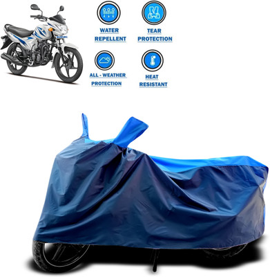 PAGORA Two Wheeler Cover for Suzuki(Hayate EP, Blue)