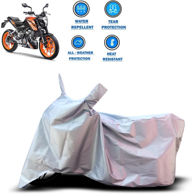 CODOKI Two Wheeler Cover for KTM(125 Duke, Silver)
