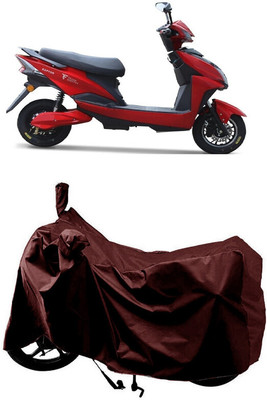 SUGASHRI Waterproof Two Wheeler Cover for Techo Electra(Raptor BS6, Maroon)