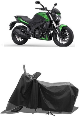 SUGASHRI Waterproof Two Wheeler Cover for Bajaj(Dominar, Grey, Black)