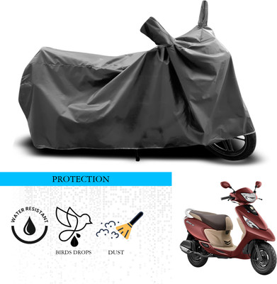 ANTHUB Waterproof Two Wheeler Cover for TVS(Scooty Zest 110, Grey)