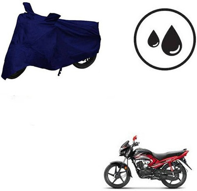 SK AUTO Waterproof Two Wheeler Cover for Honda(Dream Yuga, Blue)