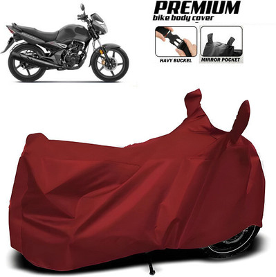 SK AUTO Waterproof Two Wheeler Cover for Hero, Honda, Bajaj, TVS, Suzuki(Maroon)