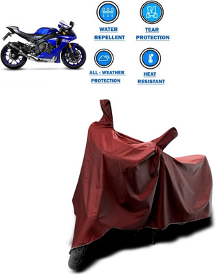 CODOKI Waterproof Two Wheeler Cover for Yamaha(YZF, Maroon)