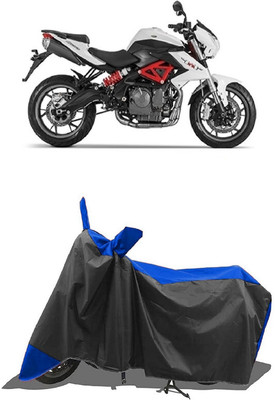 SUGASHRI Waterproof Two Wheeler Cover for Benelli(TNT 600 GT, Blue, Black)