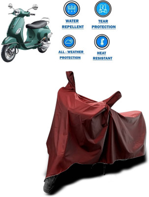 SK AUTO Two Wheeler Cover for Vespa(Vespa VXL 150, Maroon)