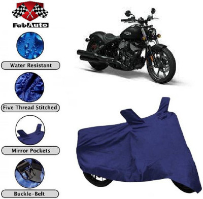SK AUTO Waterproof Two Wheeler Cover for Indian(Chief Dark Horse, Blue)
