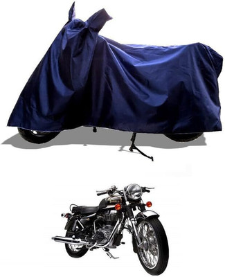 SK AUTO Two Wheeler Cover for Royal Enfield(Electra Delux, Blue)