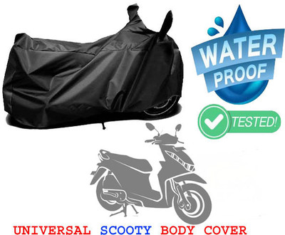 Mobidezire Waterproof Two Wheeler Cover for Vespa(Vespa LX, Black)