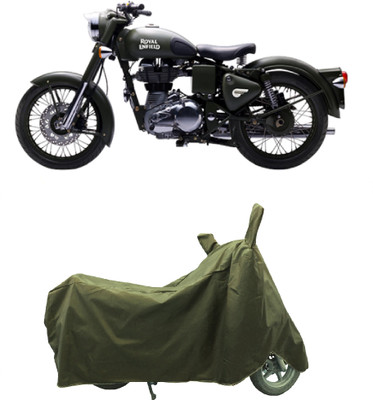 Coxtor Waterproof Two Wheeler Cover for Royal Enfield(Battle, Gold)
