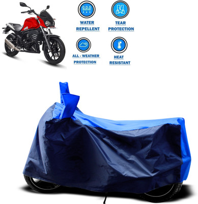 PAGORA Two Wheeler Cover for Mahindra(Mojo UT 300, Blue)