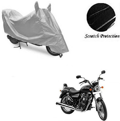 SK AUTO Waterproof Two Wheeler Cover for Royal Enfield(Thunderbird 350, Silver)