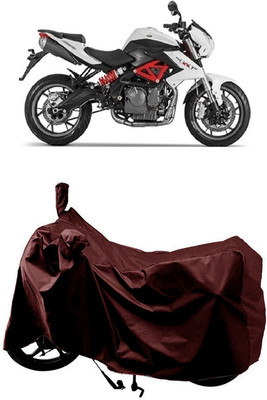 SUGASHRI Waterproof Two Wheeler Cover for Benelli(TNT 600 GT, Maroon)