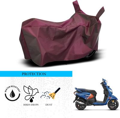 ANTHUB Waterproof Two Wheeler Cover for Hero(Pleasure+ 110, Maroon)