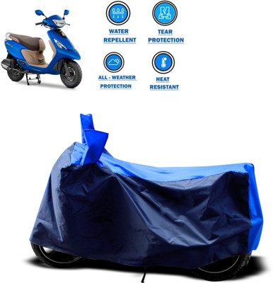 PAGORA Two Wheeler Cover for TVS(Zest, Blue)