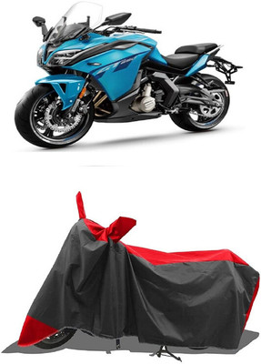 SUGASHRI Waterproof Two Wheeler Cover for CFMoto(650GT BS6, Red, Black)