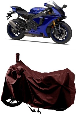 SUGASHRI Waterproof Two Wheeler Cover for Yamaha(YZF R1M BS6, Maroon)