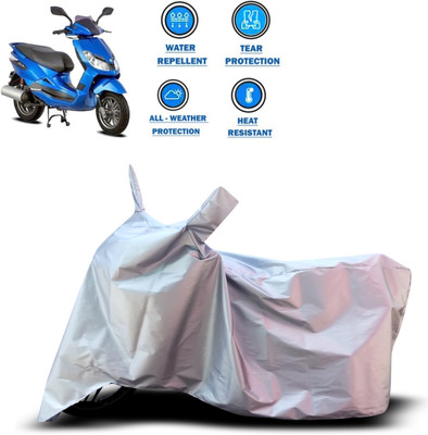 PAGORA Two Wheeler Cover for Bajaj(Blade 125, Silver)