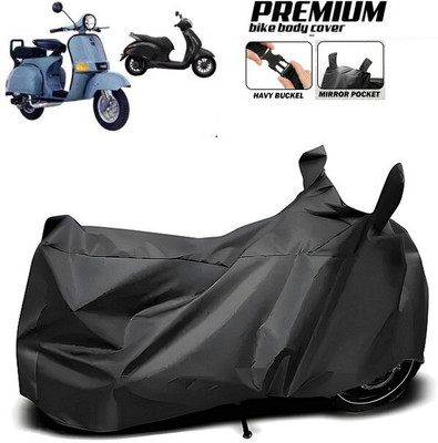 SK AUTO Waterproof Two Wheeler Cover for Bajaj(Chetak, Black)