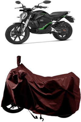 SUGASHRI Waterproof Two Wheeler Cover for Revolt(RV 300, Maroon)