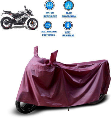 CODOKI Waterproof Two Wheeler Cover for Bajaj(Pulsar 160 NS DTS-i, Maroon)