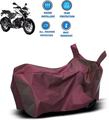 PAGORA Waterproof Two Wheeler Cover for Bajaj(Pulsar NS 200, Maroon)
