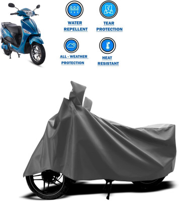 GOSHIV-car and bike accessories Two Wheeler Cover for Hero(Electric Optima, Grey)