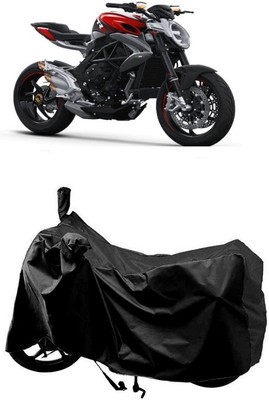 SUGASHRI Waterproof Two Wheeler Cover for MV Agusta(Brutale, Black)