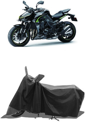 SUGASHRI Waterproof Two Wheeler Cover for Kawasaki(Z1000, Grey, Black)