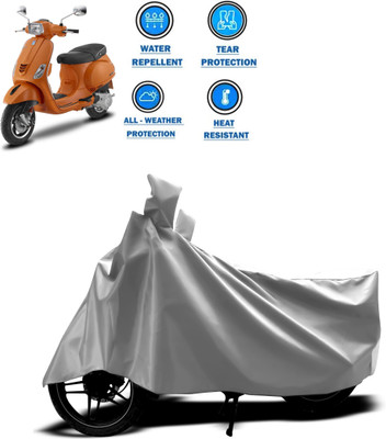 CODOKI Two Wheeler Cover for Piaggio(Vespa SXL 125, Silver)