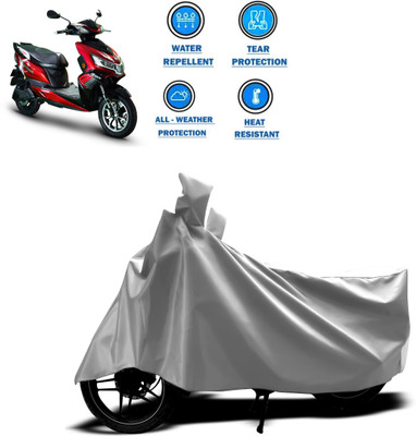 PAGORA Two Wheeler Cover for Okinawa(i-Praise, Silver)