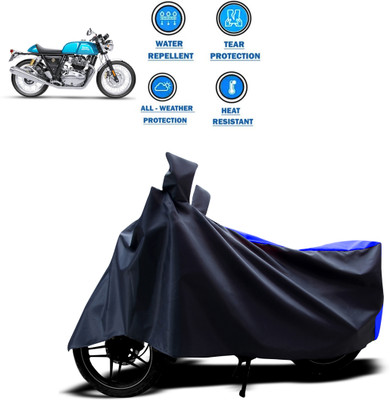 PAGORA Two Wheeler Cover for Royal Enfield(Continental GT, Blue)